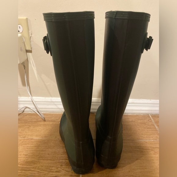 Hunter Women's Original Tall Rain Boots, Hunter Green, Size 9 - Picture 4 of 5